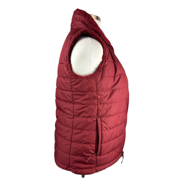 The North Face Women's Mossbud Insulated Reversible Vest Cordovan Fleece Small - Picture 9 of 16
